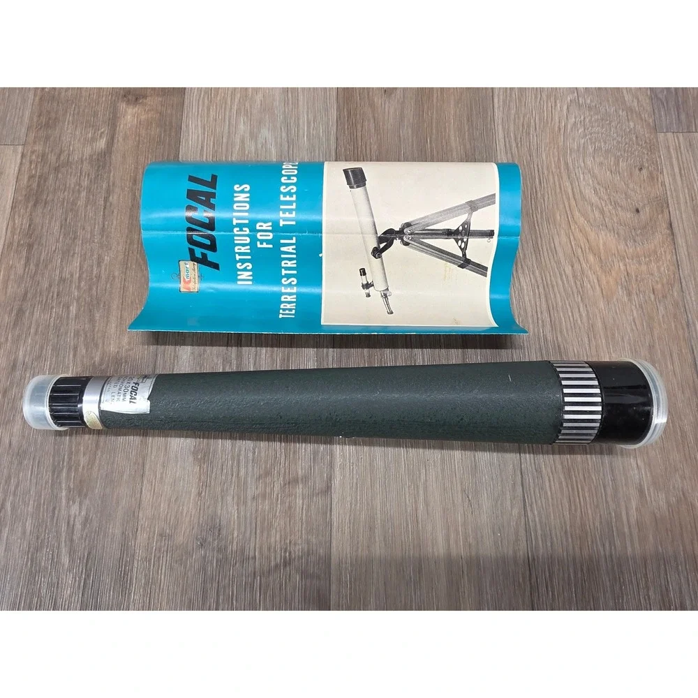 Vintage Focal Hand Telescope 20x30mm‎ Japan Kresge Spotting Scope w/ Box Manual